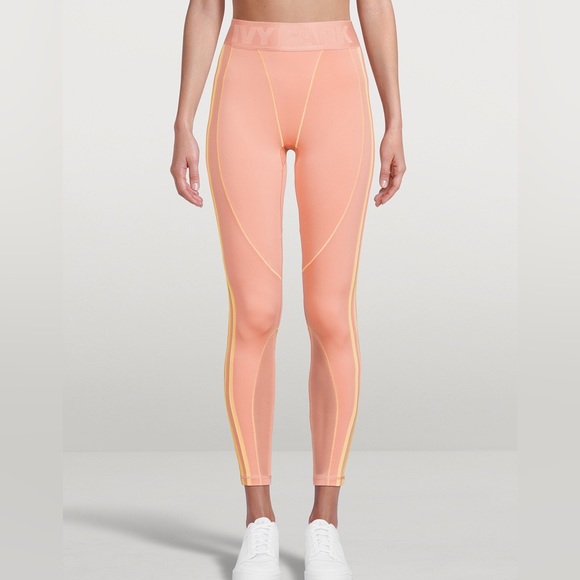 Ivy park x Adidas leggings. Coral. Mesh and fabric. Large. - Picture 1 of 3